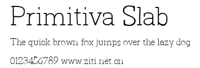 Primitiva Slab.ttf字體轉換器圖片