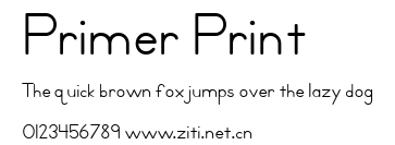 Primer Print.ttf字體轉換器圖片