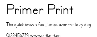 Primer Print.ttf字體轉換器圖片