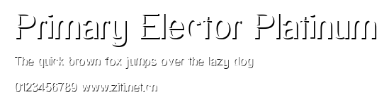 Primary Elector Platinum.ttf字體轉換器圖片