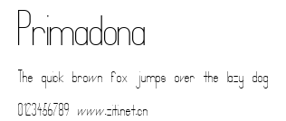 Primadona.ttf字體轉換器圖片