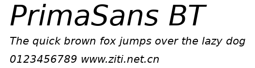 PrimaSans BT.ttf字體轉換器圖片