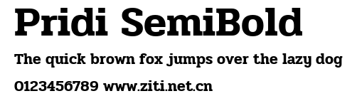 Pridi SemiBold.ttf字體轉換器圖片