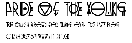 Pride Of The Young.ttf字體轉換器圖片