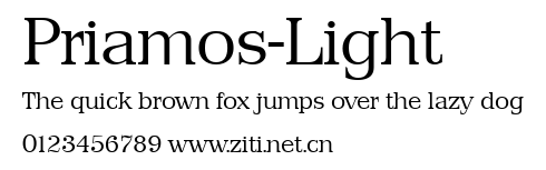 Priamos-Light.ttf字體轉換器圖片