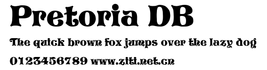 Pretoria DB.ttf字體轉換器圖片