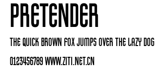 Pretender.ttf字體轉換器圖片