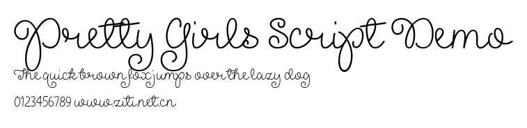 Pretty Girls Script Demo.ttf