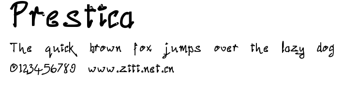 Prestica.ttf字體轉換器圖片