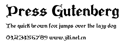 Press Gutenberg.ttf