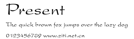 Present.ttf字體轉換器圖片