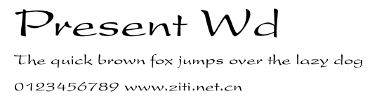Present Wd.ttf字體轉換器圖片