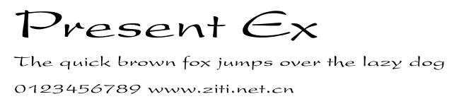 Present Ex.ttf字體轉換器圖片