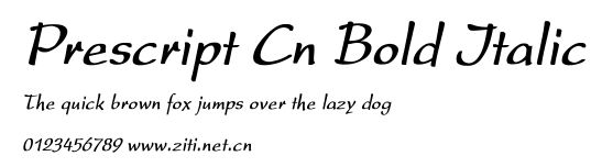 Prescript Cn Bold Italic.ttf字體轉換器圖片