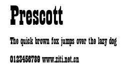 Prescott.ttf字體轉換器圖片