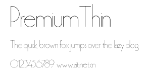 PremiumThin.ttf字體轉換器圖片