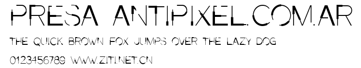 Presa ANTIPIXEL.COM.AR.ttf字體轉換器圖片