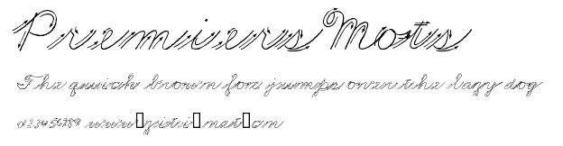 Premiers Mots.ttf字體轉換器圖片