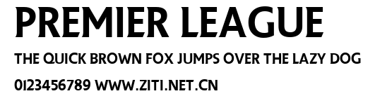 Premier League.ttf字體轉換器圖片