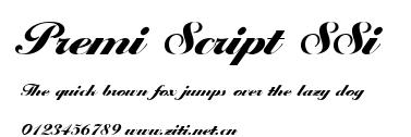 Premi Script SSi.ttf字體轉換器圖片