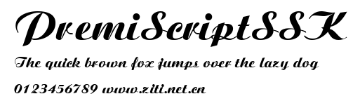 PremiScriptSSK.ttf字體轉換器圖片