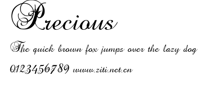 Precious.ttf字體轉換器圖片