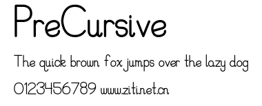 PreCursive.otf字體轉換器圖片