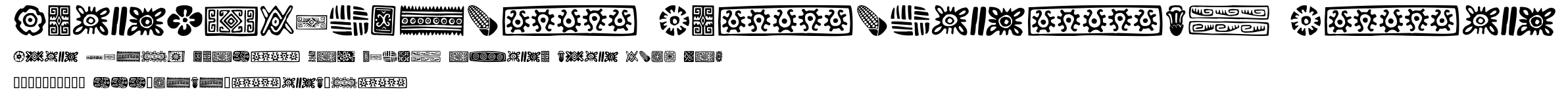 PreColumbian Ornaments One.ttf字體轉換器圖片