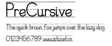 PreCursive.otf字體轉換器圖片