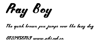 Pray Boy.ttf字體轉換器圖片