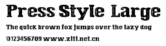 Press Style Large.ttf字體轉換器圖片