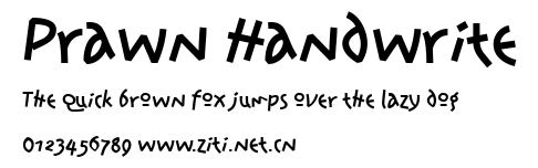 Prawn Handwrite.ttf字體轉換器圖片