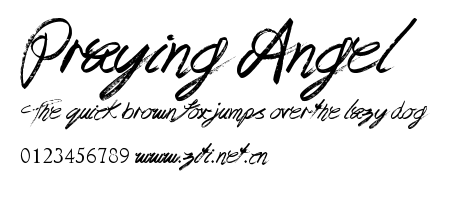 Praying Angel.ttf字體轉換器圖片