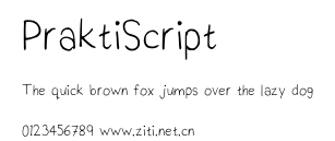 PraktiScript.otf字體轉換器圖片
