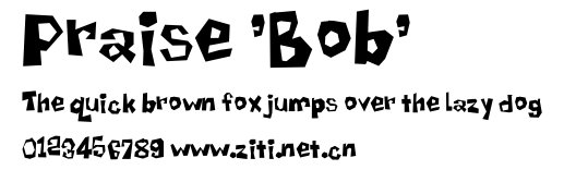Praise 'Bob'.ttf字體轉換器圖片