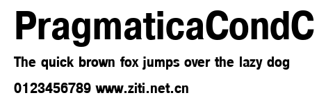 PragmaticaCondC.ttf字體轉換器圖片