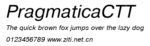 PragmaticaCTT.ttf字體轉換器圖片
