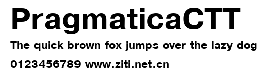 PragmaticaCTT.ttf字體轉換器圖片