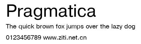 Pragmatica.ttf字體轉換器圖片