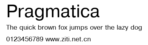 Pragmatica.ttf字體轉換器圖片