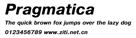 Pragmatica.ttf字體轉換器圖片