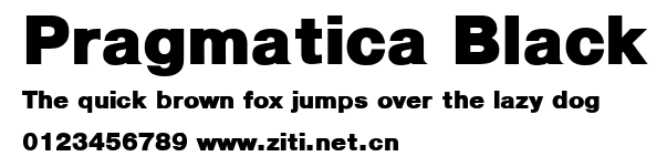 Pragmatica Black.ttf字體轉換器圖片