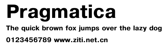 Pragmatica.ttf字體轉換器圖片