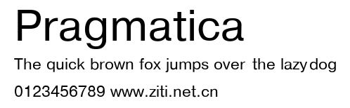 Pragmatica.ttf字體轉換器圖片