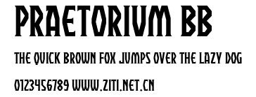 Praetorium BB.ttf字體轉換器圖片