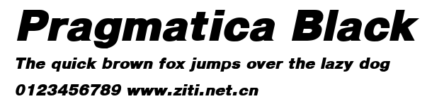 Pragmatica Black.ttf字體轉換器圖片