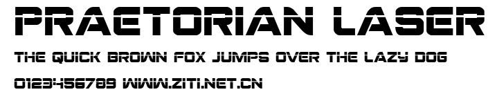 Praetorian Laser.ttf字體轉換器圖片