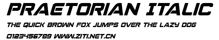 Praetorian Italic.ttf字體轉換器圖片