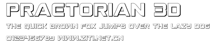 Praetorian 3D.ttf字體轉換器圖片