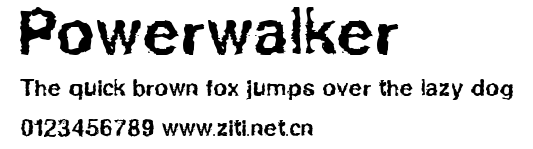 Powerwalker.ttf字體轉換器圖片